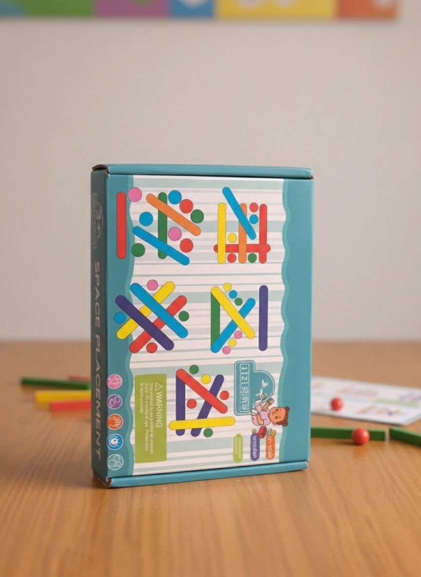 LittleThea™ Space Placement Logic Puzzle Game | Visual STEM Toy for Kids 3+