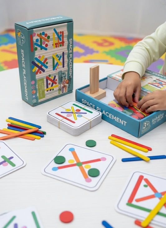 LittleThea™ Space Placement Logic Puzzle Game | Visual STEM Toy for Kids 3+