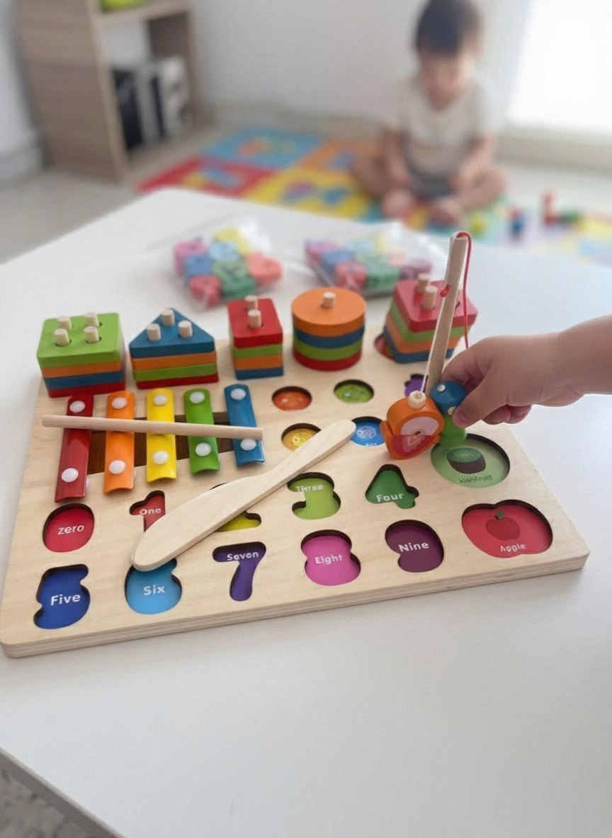 LittleThea™ 5-in-1 Montessori Activity Board