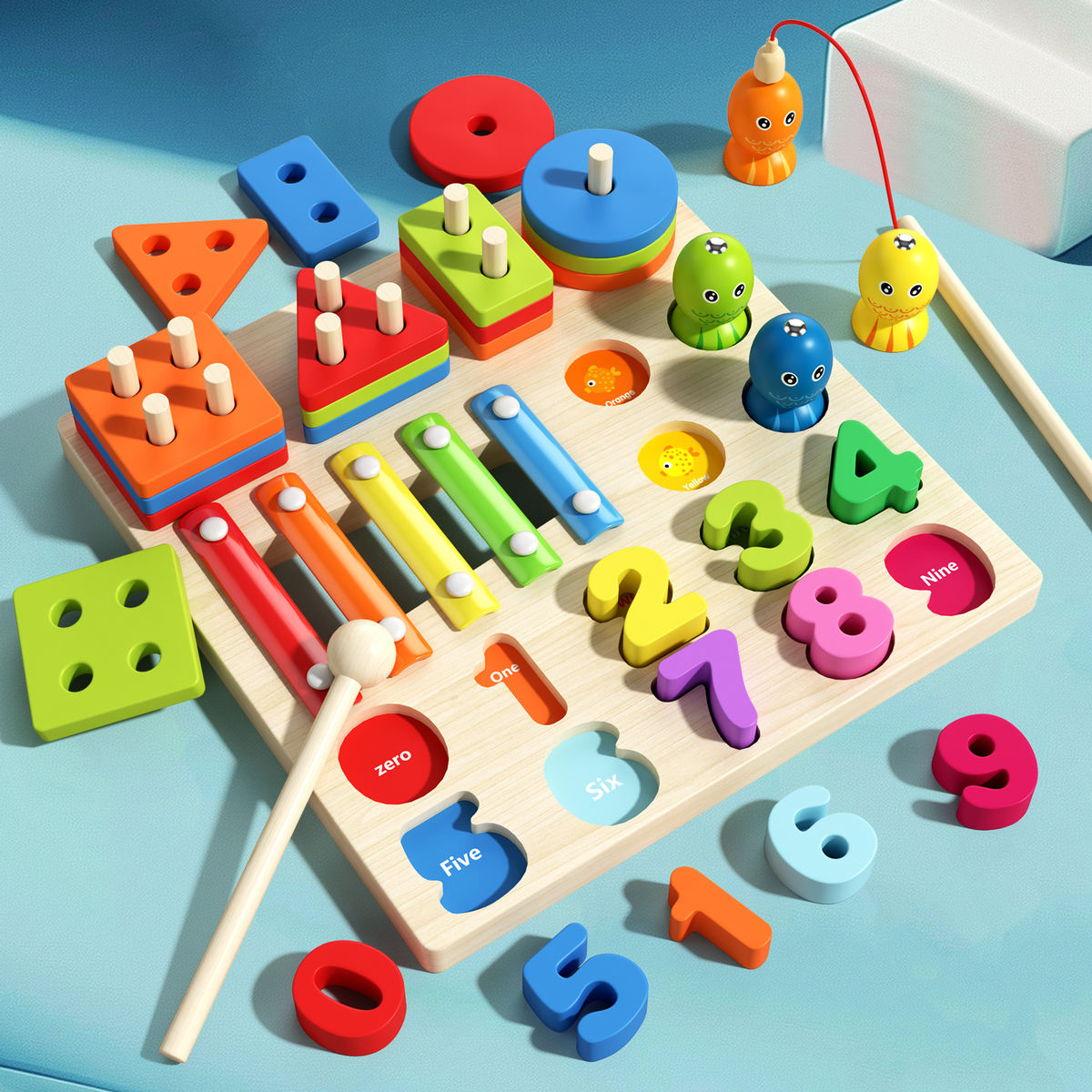 LittleThea™ 5-in-1 Montessori Activity Board